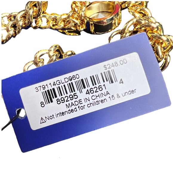 NWT Kurt Geiger London Multi-Row Mixed Charm Chunky Chain Necklace - Retired - Picture 2 of 2